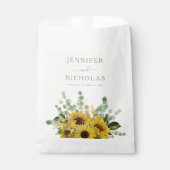 Hochzeitsfeier mit grüner Blüte Geschenktütchen (Vorderseite)