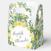 Hochzeitsfeier mit hellgelber Pastelle und Rose Geschenkschachtel (Geöffnet)