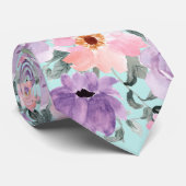 Hochzeitsfeier mit hellgrüner Wasserfarbe Krawatte (Gerollt)