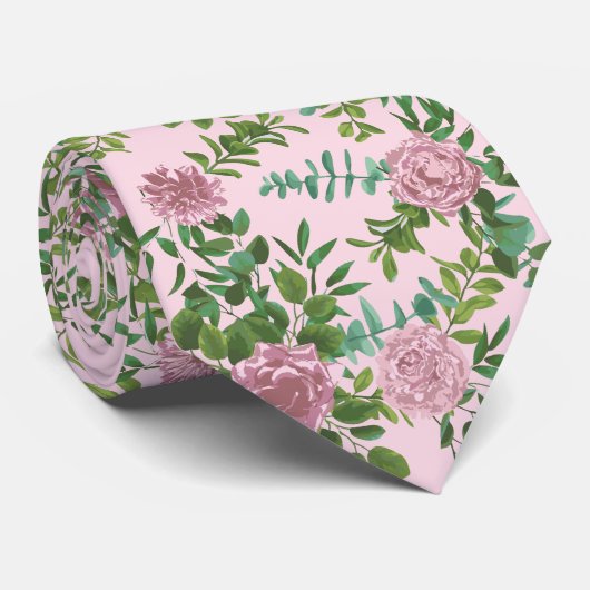 Hochzeitsfeier mit hellrosa Rose Krawatte (Gerollt)