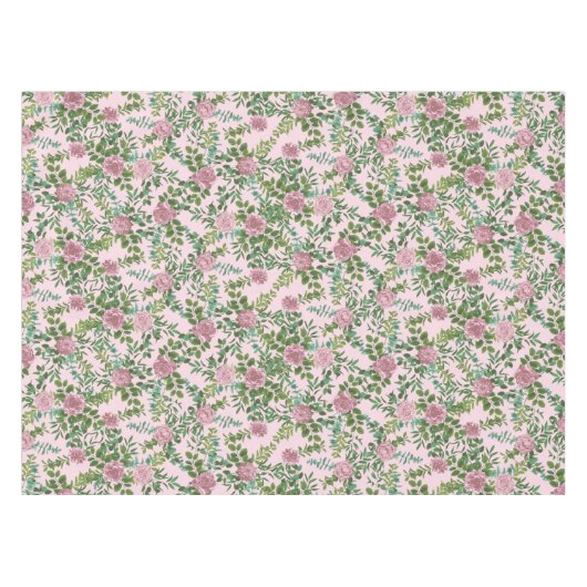 Hochzeitsfeier mit hellrosa Rose Tischdecke (Vorderseite (Horizontal))