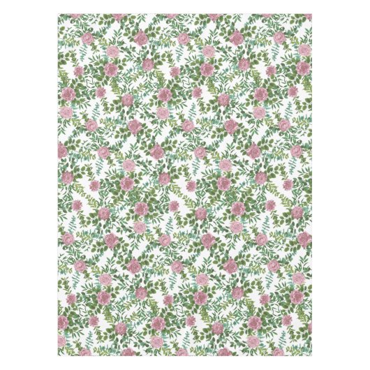 Hochzeitsfeier mit hellrosa Rose Tischdecke (Vorderseite)