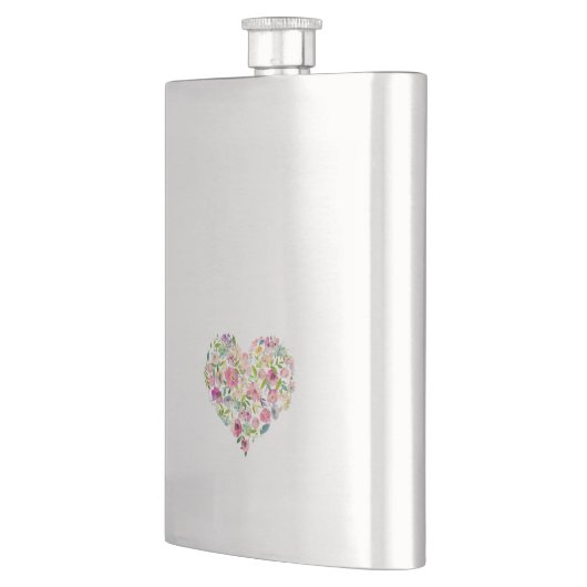 Hochzeitsfeier mit Herzblut Liebe Flachmann (Links)