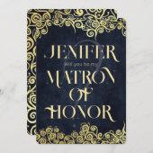 Hochzeitsfeier mit Hochzeitsnacht in Luxusblau und Einladung (Vorne/Hinten)