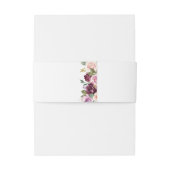 Hochzeitsfeier mit Lila Blütenblättern Einladungsbanderole (Rückseitenbeispiel)