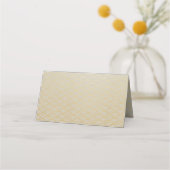 Hochzeitsfeier mit Luxus-Gold-Blüh Platzkarte (Rückseite)