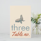 Hochzeitsfeier mit Meerestieren für Rahmen (Stehend Vorderseite)