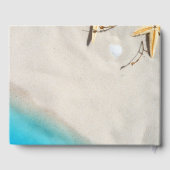 Hochzeitsfeier mit Meersandstrand Gästebuch (Rückseite)