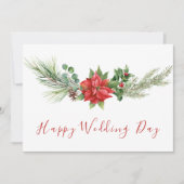 Hochzeitsfeier mit moderner Wasserfarbe Karte (Vorderseite)