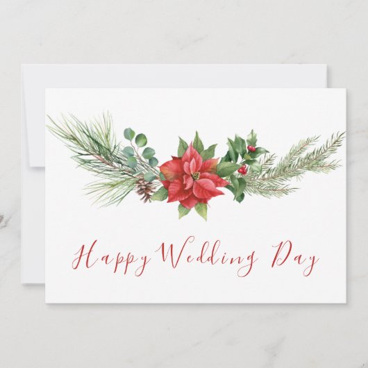 Hochzeitsfeier mit moderner Wasserfarbe Karte (Vorderseite)