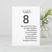 Hochzeitsfeier mit Namen Einladung (Stehend Vorderseite)