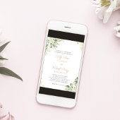 Hochzeitsfeier mit Pfirsichfarben Einladung