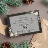 Hochzeitsfeier mit Pine Holiday Winter RSVP Karte