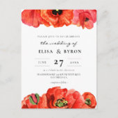 Hochzeitsfeier mit Roter Popmusik Postkarte (Vorderseite)