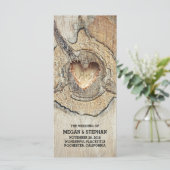 Hochzeitsfeier mit rustikalem Baumholz Programm (Stehend Vorderseite)