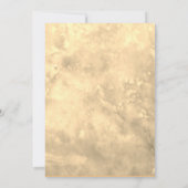 Hochzeitsfeier mit rustikalem Blumenkranz Einladung (Rückseite)