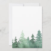 Hochzeitsfeier mit rustikalen Aquarellen Einladung (Rückseite)