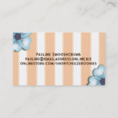 Hochzeitsfeier mit Schokolade Visitenkarte (Rückseite)