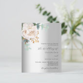 Hochzeitsfeier mit Silberblumen (Stehend Vorderseite)