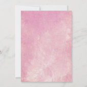 Hochzeitsfeier mit tropischen Hibisken Einladung (Rückseite)