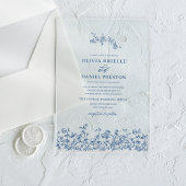 Hochzeitsfeier mit Viktorianischem französischem E Acryleinladungen