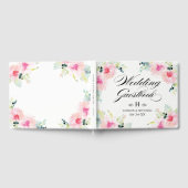 Hochzeitsfeier mit Vintagem Blütenfrühling Gästebuch (Voll)