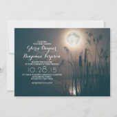 Hochzeitsfeier mit Vollmond Einladung (Vorderseite)