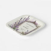 Hochzeitsfeier mit Wasserfarbe Pappteller (Gewinkelt)