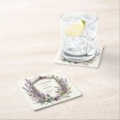 Hochzeitsfeier mit Wasserfarbe Rechteckiger Pappuntersetzer (Vor Ort)