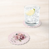 Hochzeitsfeier mit weißem Rosa Marmor Untersetzer (Vor Ort)