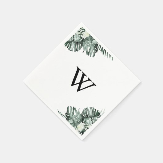 Hochzeitsfeier mit weißer Blüte Serviette (Ecke)