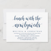 Hochzeitsfeier, Mittagessen mit der frisch verheir Einladung (Vorderseite)