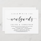 Hochzeitsfeier, Mittagessen mit frischer Einladung (Vorne/Hinten)