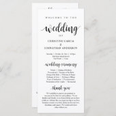 Hochzeitsfeier, Moderne Hochzeitsfeier Programm (Vorne/Hinten)