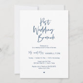 Hochzeitsfeier, Moderner Minimalistischer, einfach Einladung (Vorderseite)