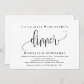 Hochzeitsfeier, nach dem Hochzeitsessen Einladung (Vorne/Hinten)