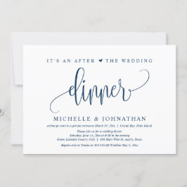 Hochzeitsfeier, nach der Hochzeit Abendessen Inv Einladung