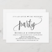 Hochzeitsfeier, nach der Hochzeitsfeier Einladung (Vorne/Hinten)