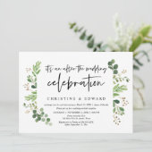 Hochzeitsfeier, Nach der Hochzeitsfeier Einladung (Stehend Vorderseite)