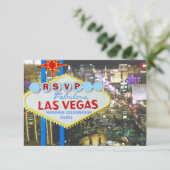 Hochzeitsfeier nach Vegas Vows Einladung (Stehend Vorderseite)