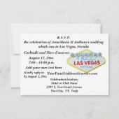 Hochzeitsfeier nach Vegas Vows Einladung (Rückseite)