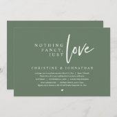 Hochzeitsfeier, nichts Extravagant, nur Liebe Einladung (Vorne/Hinten)