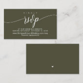 Hochzeitsfeier Online-UAWG, modern Begleitkarte (Vorne/Hinten)