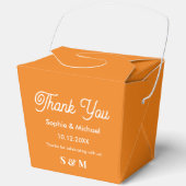 Hochzeitsfeier Orange Fall Bride Groom Geschenkschachtel (Vorderseite)