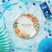 Hochzeitsfeier Orange-Gelb-Grüne Pappteller (Party)