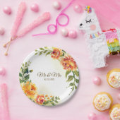 Hochzeitsfeier Orange-Gelb-Grüne Pappteller (Party)