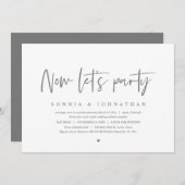 Hochzeitsfeier, Party Einladung (Vorne/Hinten)