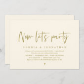 Hochzeitsfeier, Party Einladung (Vorne/Hinten)