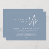 Hochzeitsfeier Party, Feiern mit uns Einladung (Vorne/Hinten)