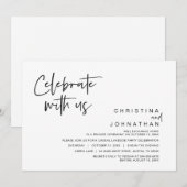 Hochzeitsfeier Party, feiern mit uns Einladung (Vorne/Hinten)